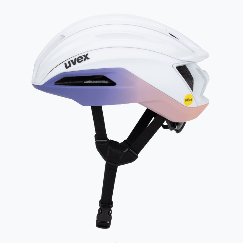 UVEX Surge Aero MIPS bike helmet white/lilac apricot matt 3