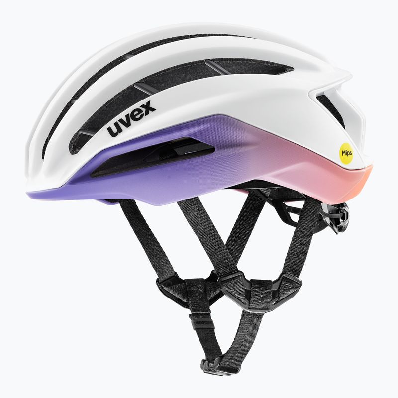 UVEX Surge Aero MIPS bike helmet white/lilac apricot matt 2