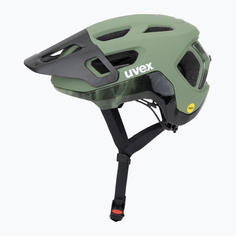 UVEX React MIPS bike helmet moss green/black matt 3