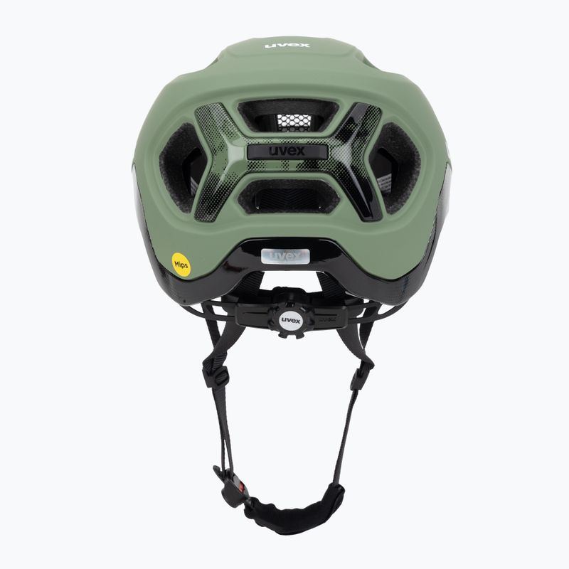 UVEX React MIPS bike helmet moss green/black matt 4