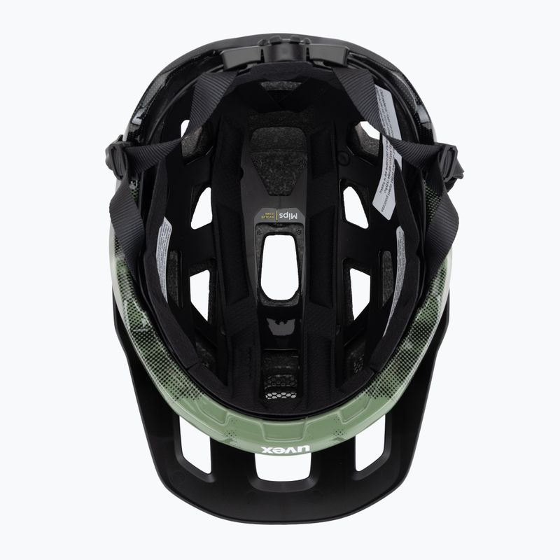 UVEX React MIPS bike helmet moss green/black matt 5
