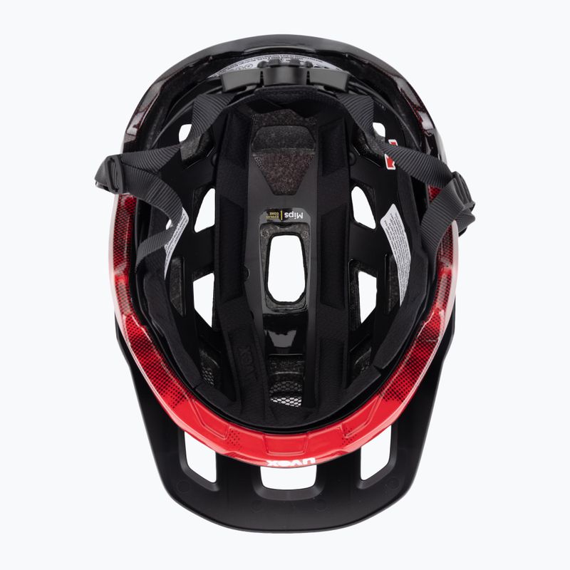 UVEX React MIPS bike helmet black/ruby red matt 5