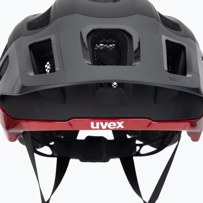 UVEX React MIPS bike helmet black/ruby red matt 7