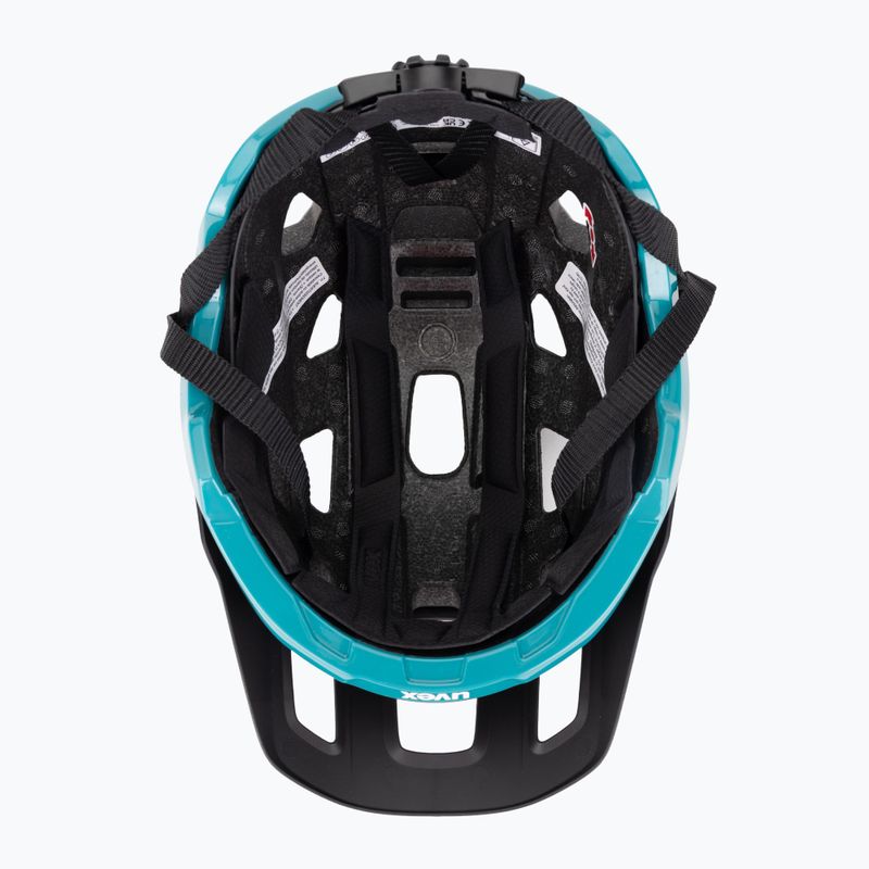 UVEX bike helmet React black/teal matt 5