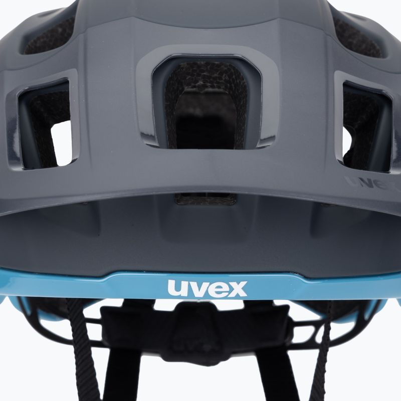 UVEX React deep space/azure matt bicycle helmet 7