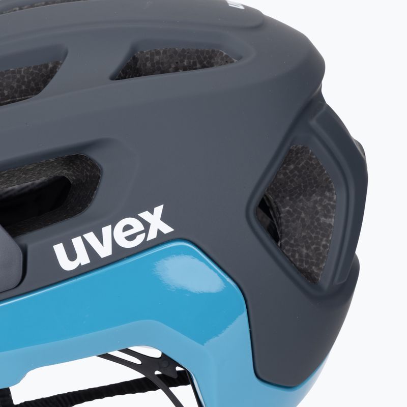 UVEX React deep space/azure matt bicycle helmet 8