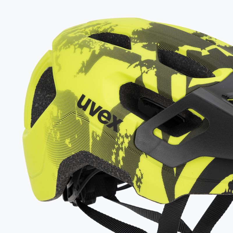 Children's bike helmet UVEX React MIPS Jr lime/black 7