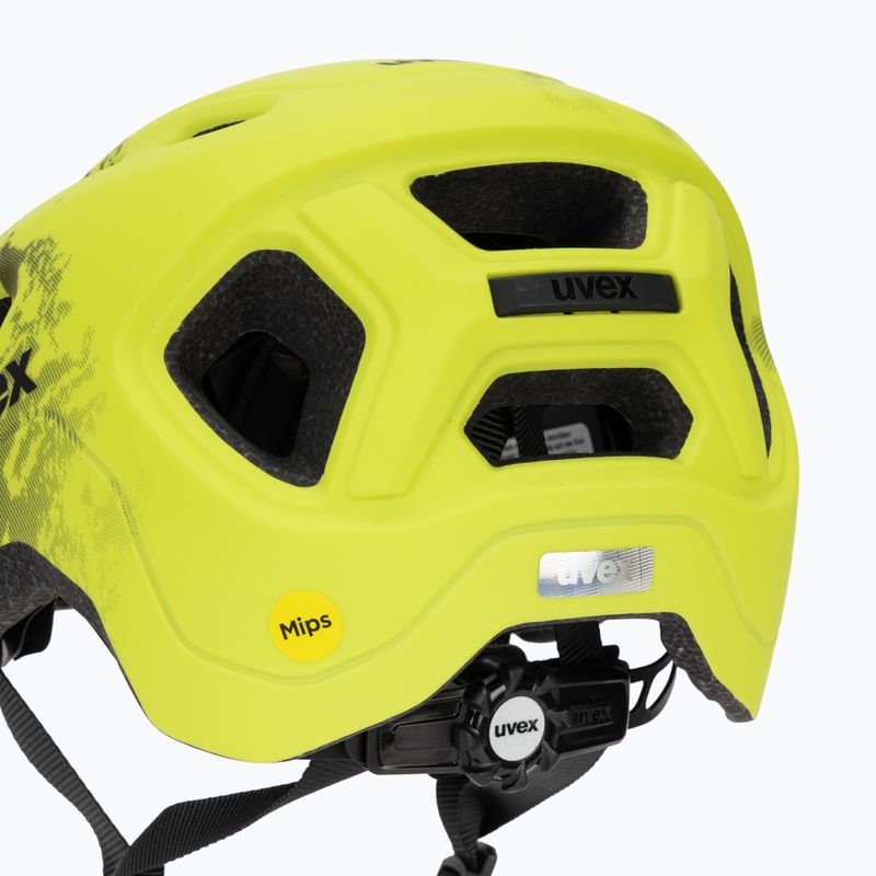 Children's bike helmet UVEX React MIPS Jr lime/black 8