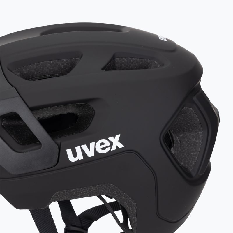 Children's bike helmet UVEX React Jr black matte 7