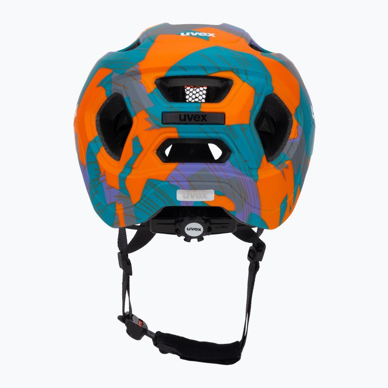 Children's bike helmet UVEX React Jr papaya camo matt 4