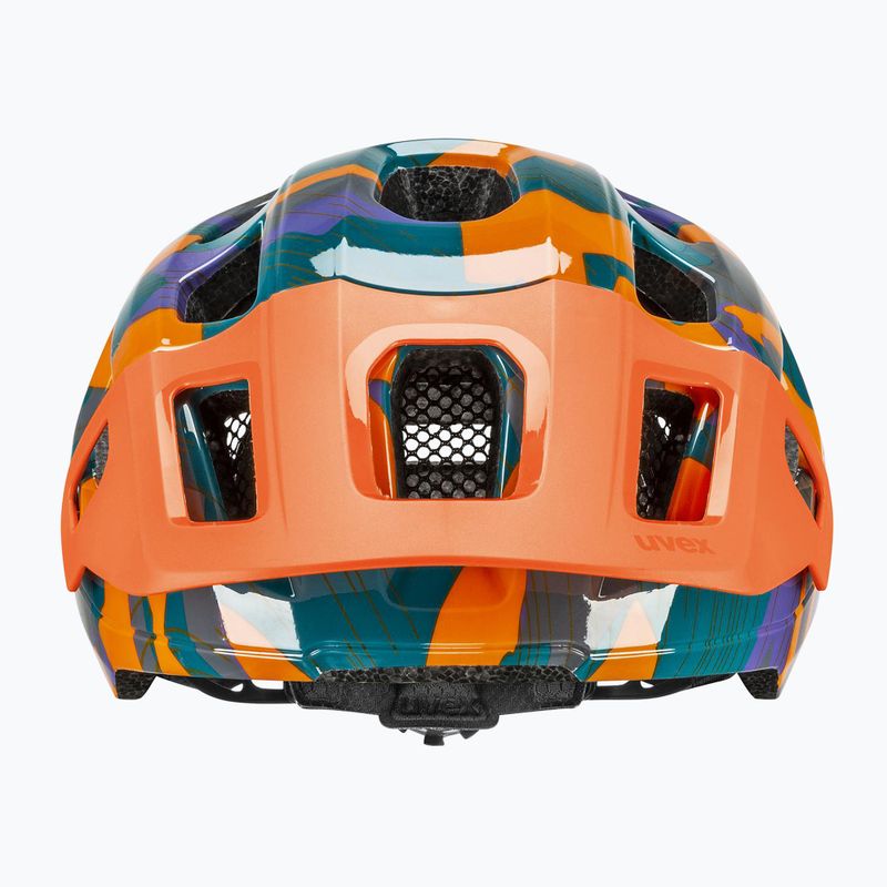 Children's bike helmet UVEX React Jr papaya camo matt 2
