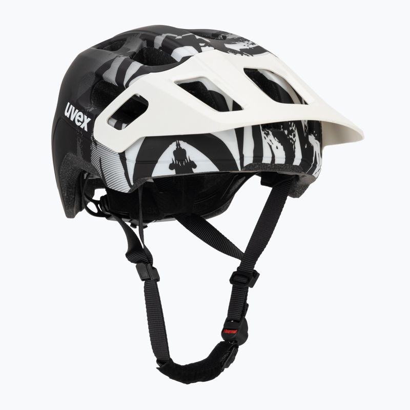 Children's bike helmet UVEX React Jr white/black matt