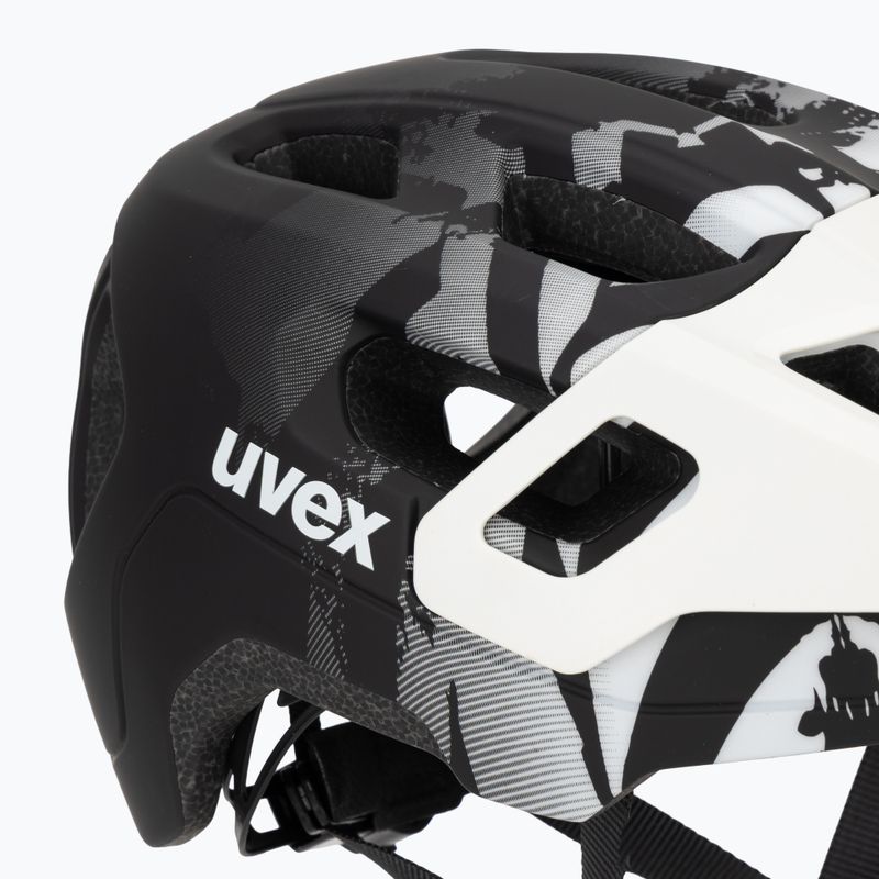 Children's bike helmet UVEX React Jr white/black matt 7