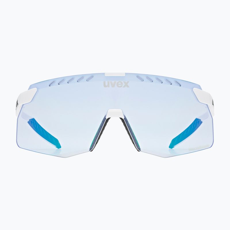 UVEX Pace Stage Small V white matt/mirror blue sunglasses 2
