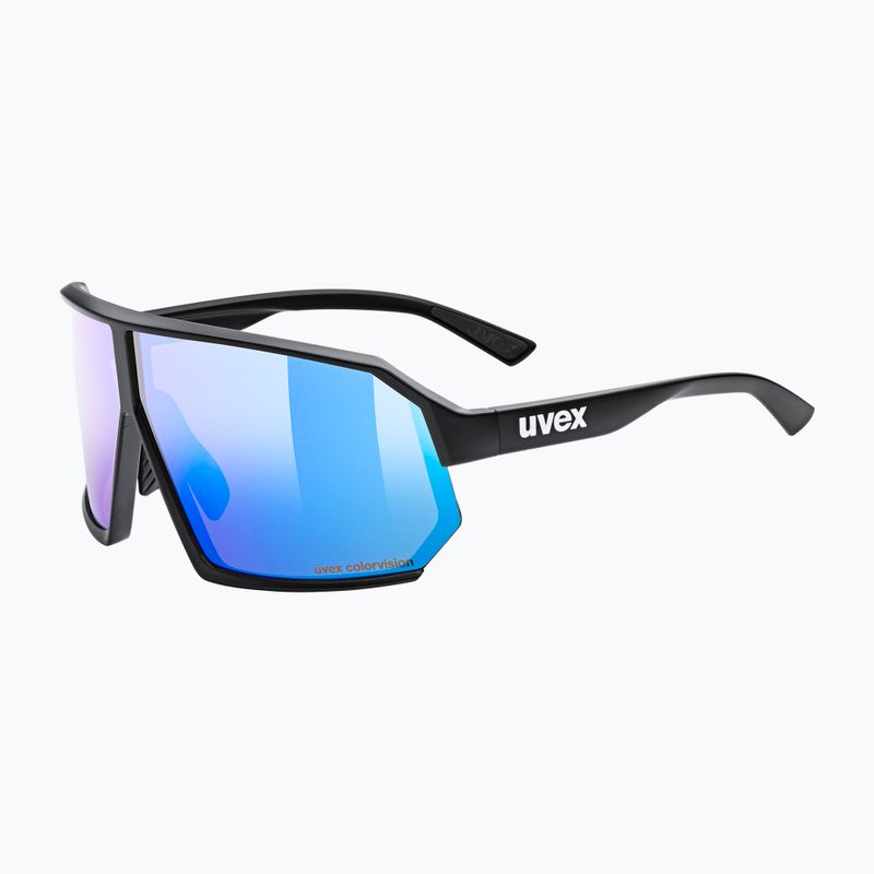 UVEX Sportstyle 237 CV black matt/mirror blue sunglasses