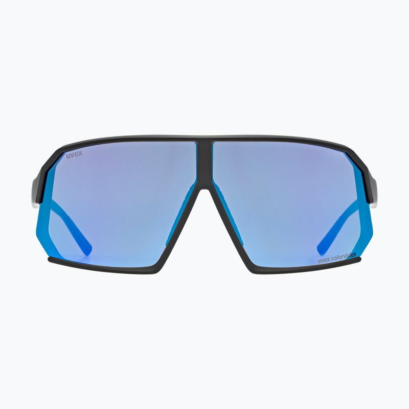 UVEX Sportstyle 237 CV black matt/mirror blue sunglasses 2