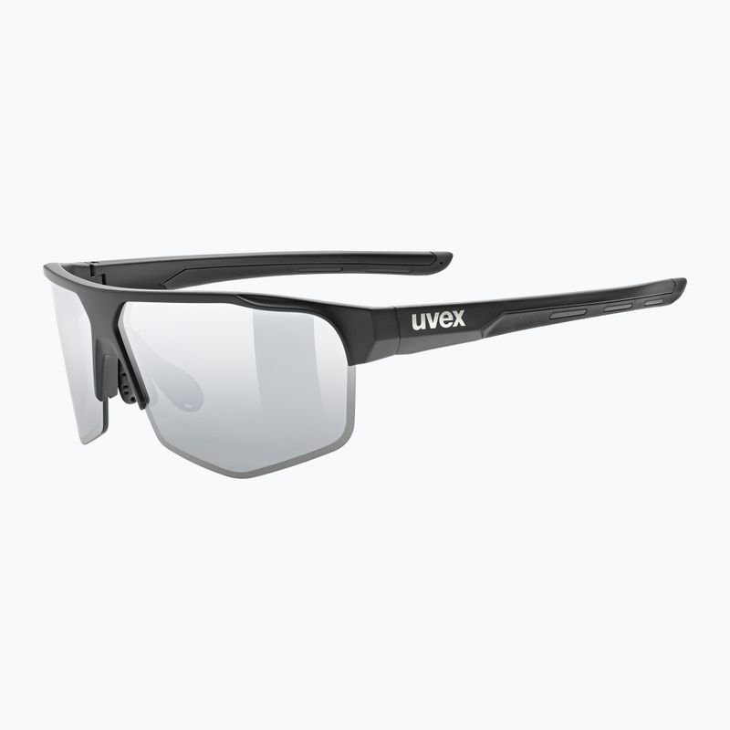 UVEX Axos Set black matt/mirror silver/clear sunglasses