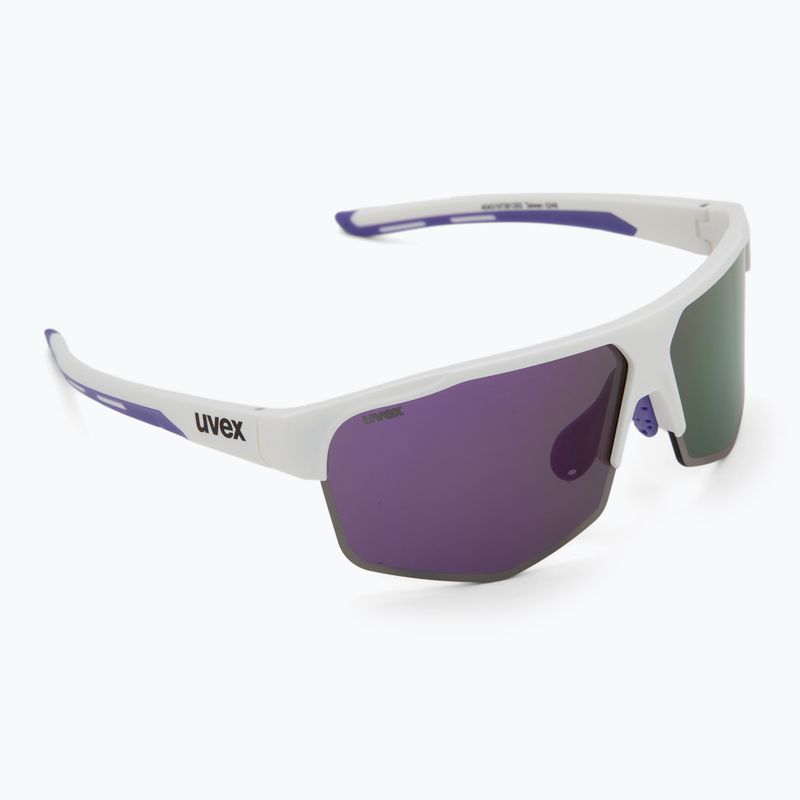 UVEX Axos Set white matt/mirror purple/clear sunglasses 2