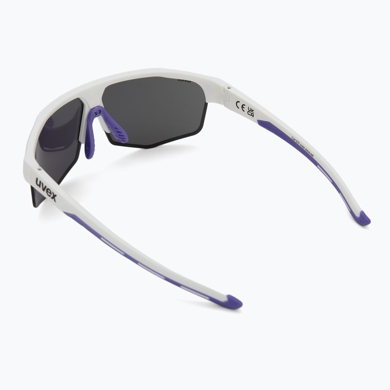 UVEX Axos Set white matt/mirror purple/clear sunglasses 3
