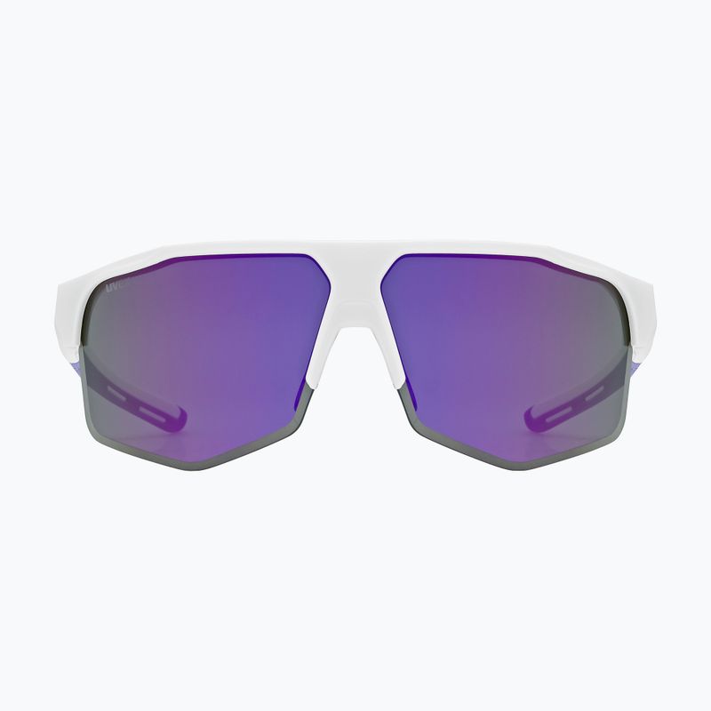 UVEX Axos Set white matt/mirror purple/clear sunglasses 2
