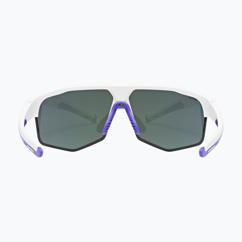 UVEX Axos Set white matt/mirror purple/clear sunglasses 4