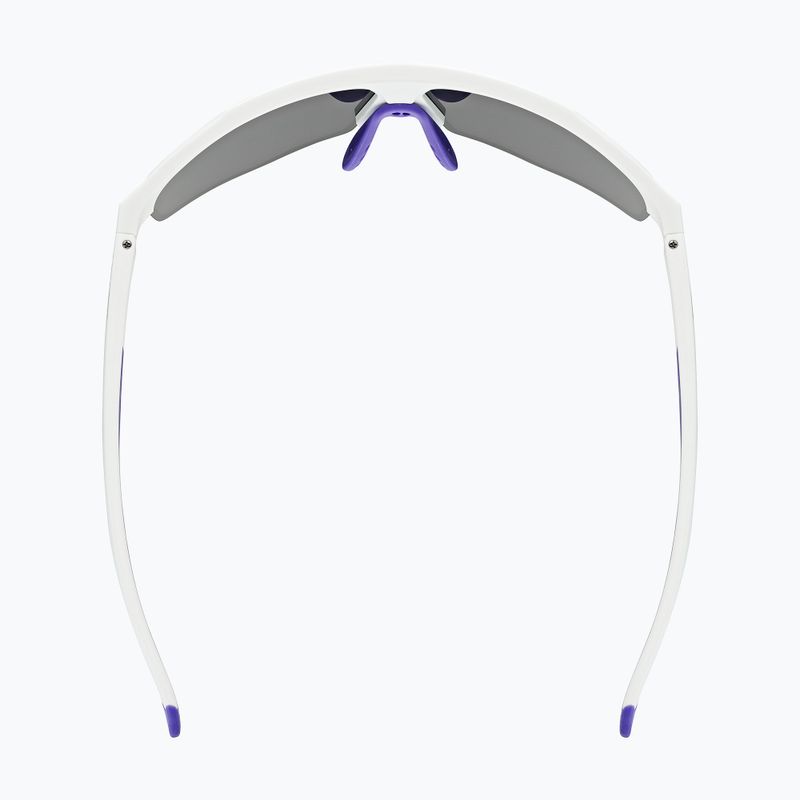 UVEX Axos Set white matt/mirror purple/clear sunglasses 5