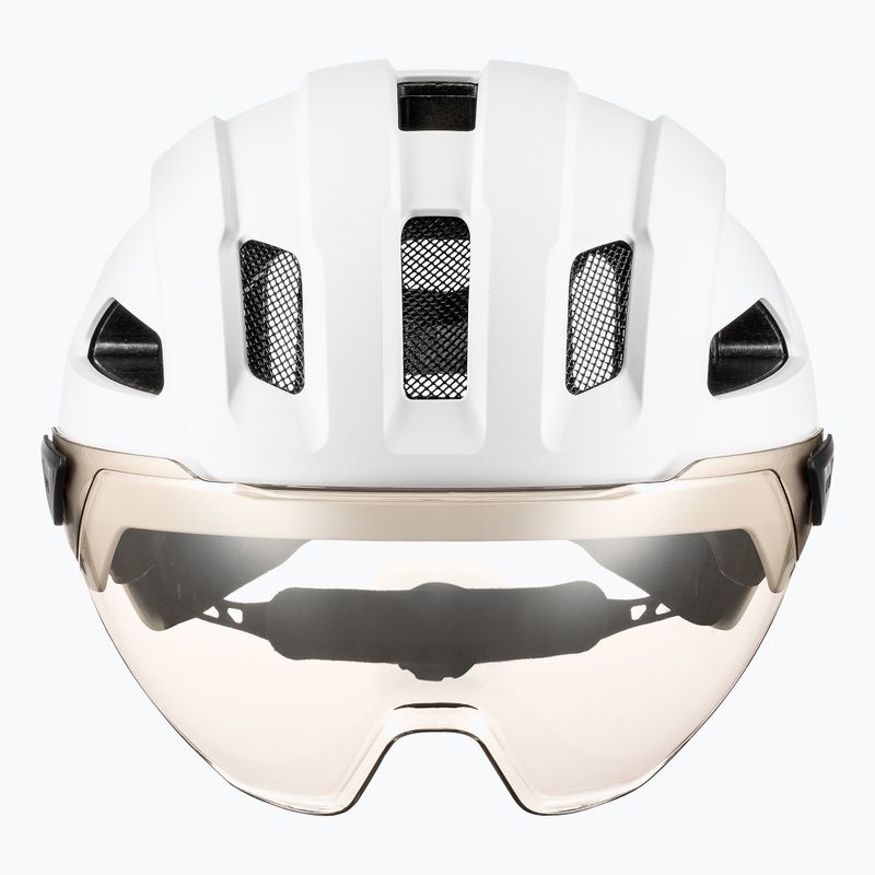 Bike helmet UVEX Stride Visor white matt/litemirror silver 2