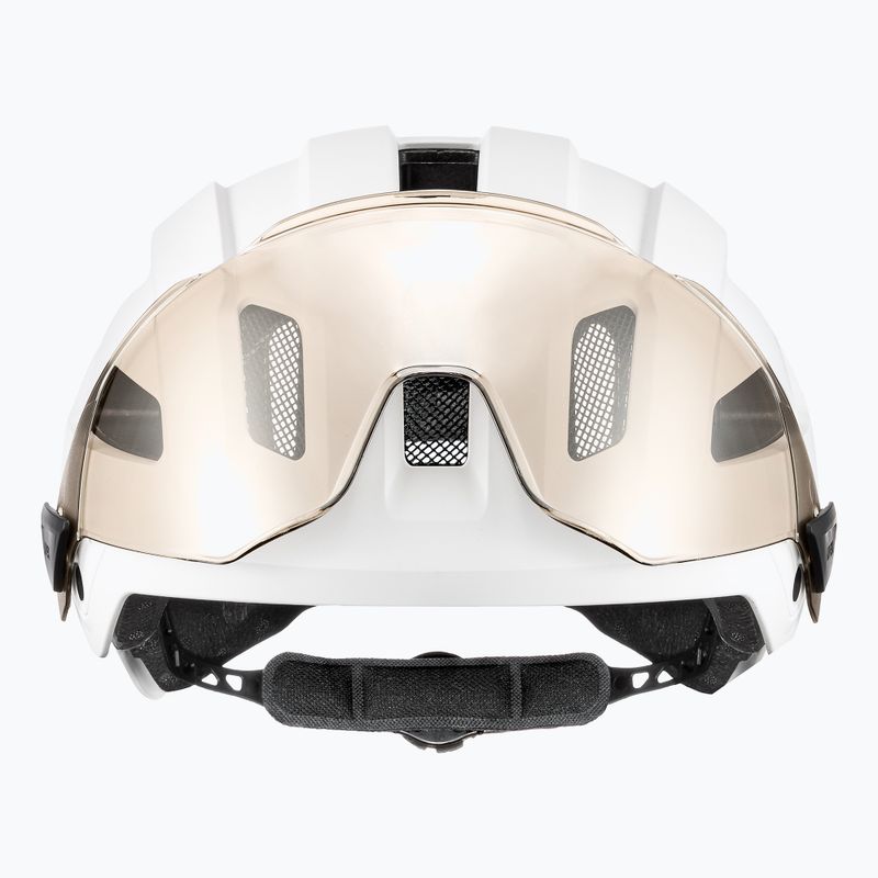 Bike helmet UVEX Stride Visor white matt/litemirror silver 3