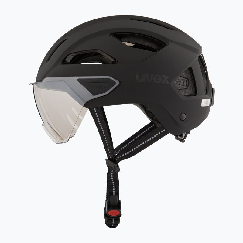 Bike helmet UVEX Stride Visor black matt/litemirror silver 3
