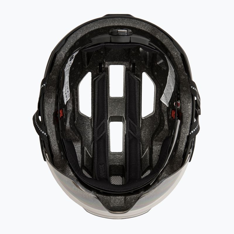 Bike helmet UVEX Stride Visor black matt/litemirror silver 5