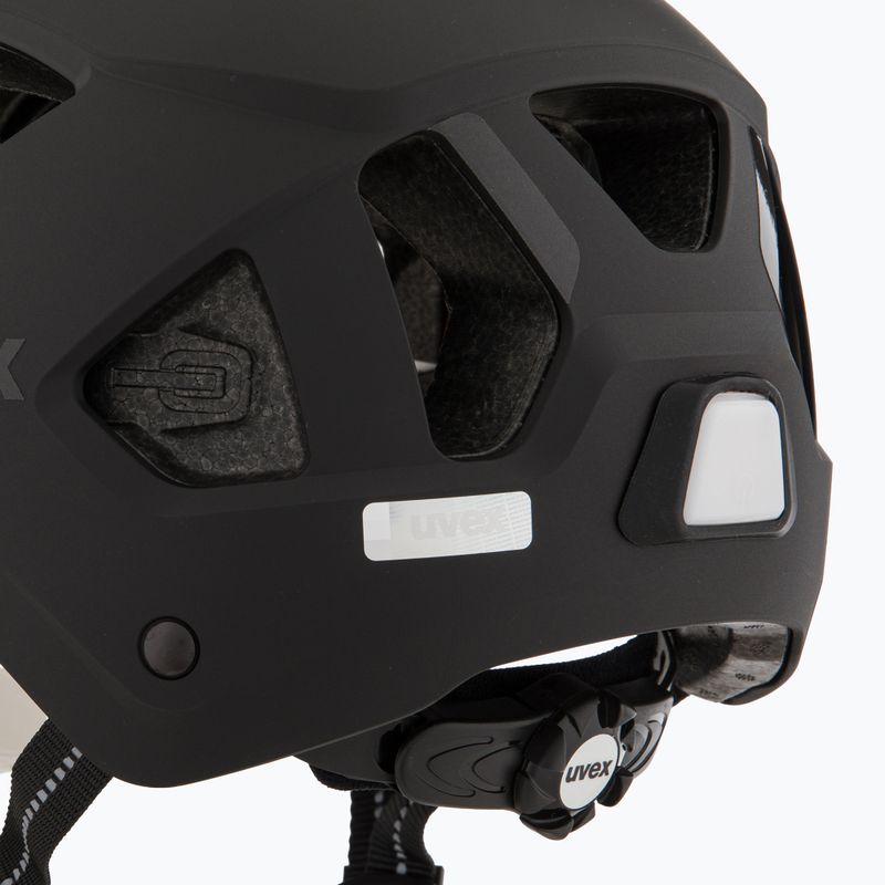 Bike helmet UVEX Stride Visor black matt/litemirror silver 7