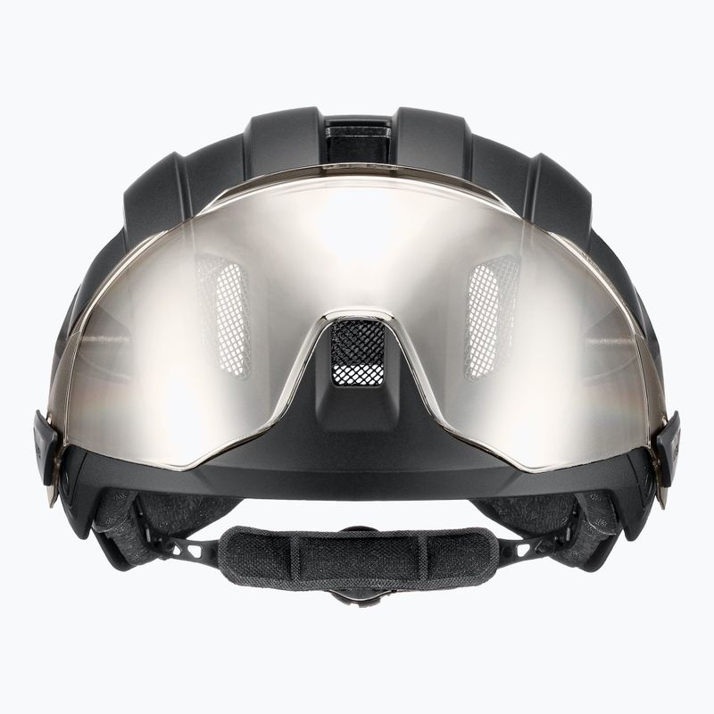 Bike helmet UVEX Stride Visor black matt/litemirror silver 3