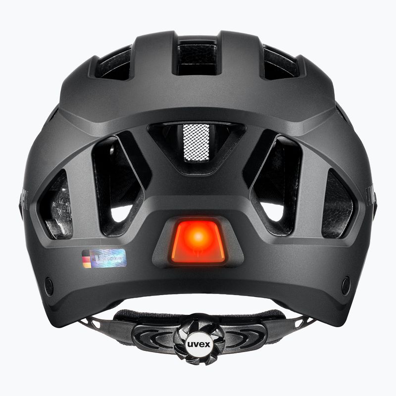 Bike helmet UVEX Stride Visor black matt/litemirror silver 5