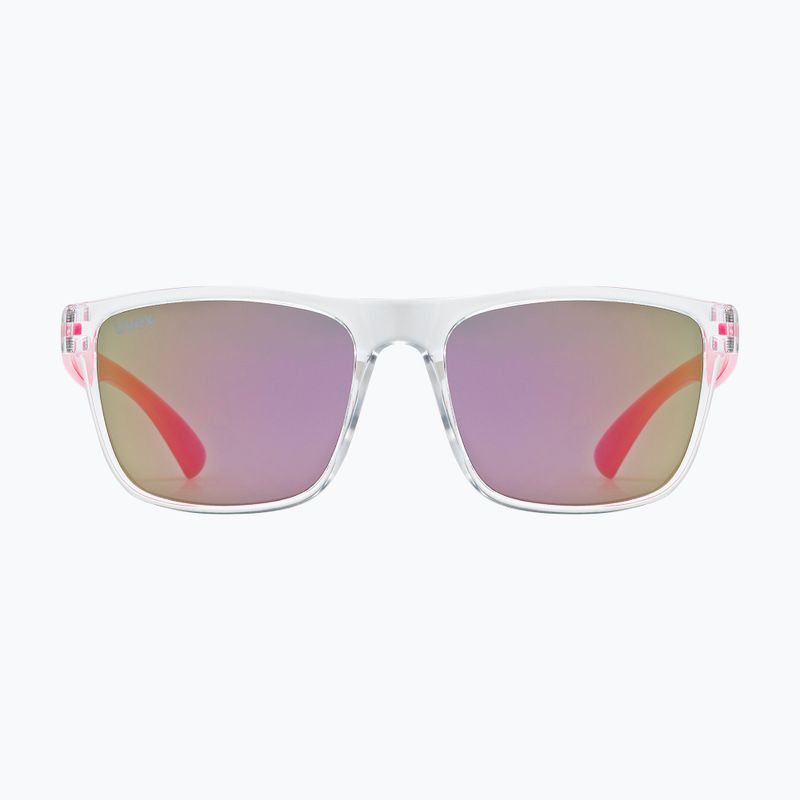 Children's sunglasses UVEX Rookie Jr clear pink/mirror pink 2