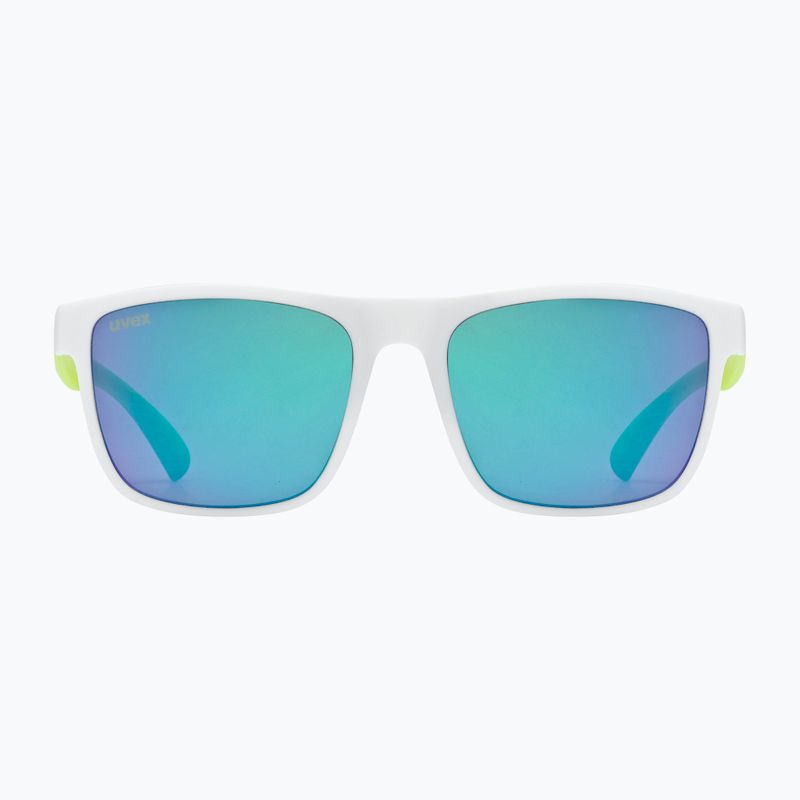 Children's sunglasses UVEX Rookie Jr white lime m./mirror green 3