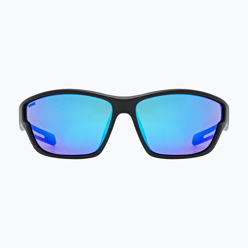 UVEX Sportstyle 806 black matt/mirror blue sunglasses 2