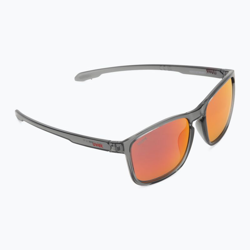 UVEX sunglasses LGL 52 smoke/mirror red