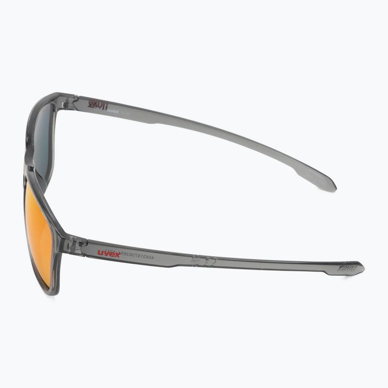 UVEX sunglasses LGL 52 smoke/mirror red 4