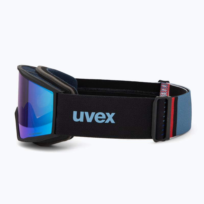 Ski goggles UVEX Blast CV black matt/mirror blue 4