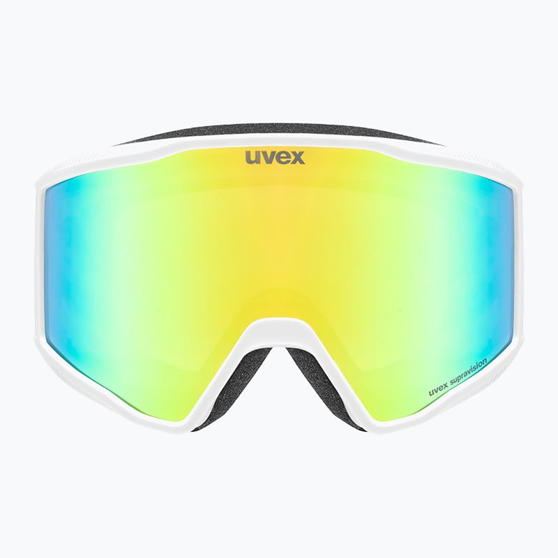Ski goggles UVEX Blast FM S2 white matt/mirror green 2