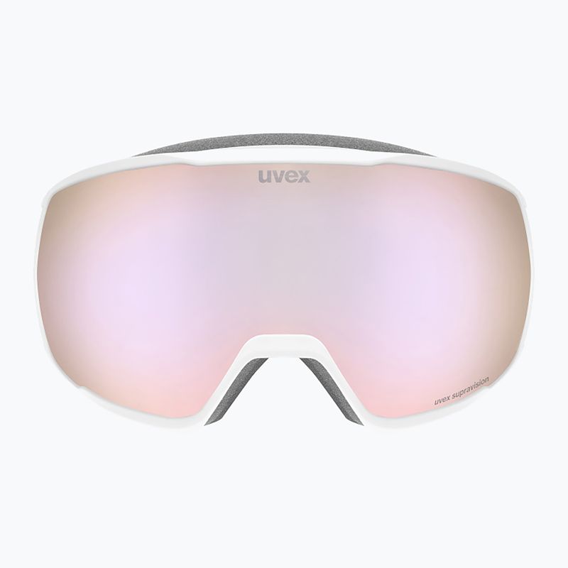 Ski goggles UVEX Victorious FM S1 white matt/mirror rose 2