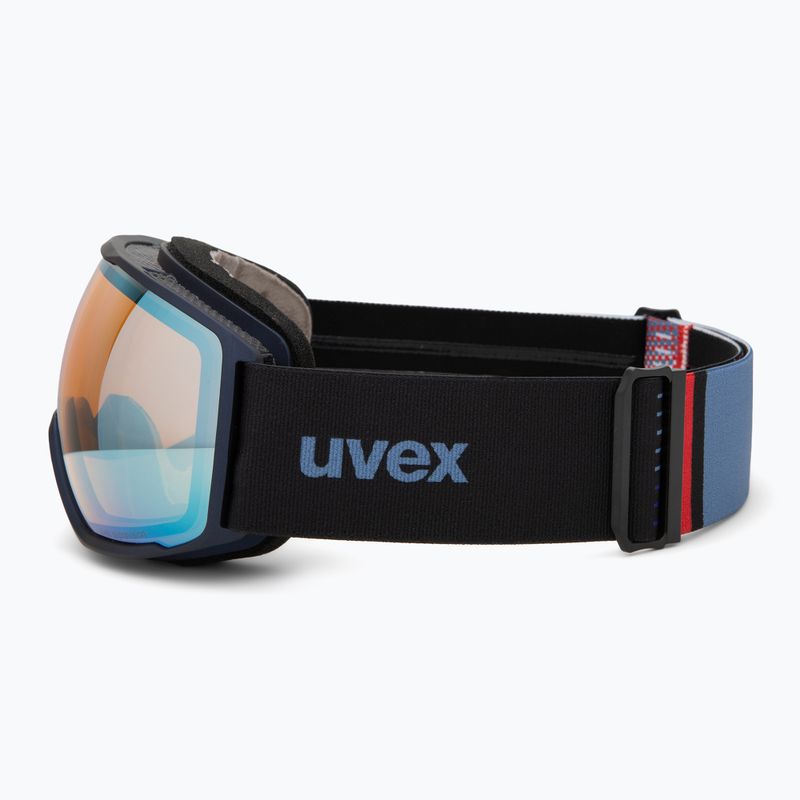Ski goggles UVEX Victorious FM dust blue matt/mirror sapphire 4