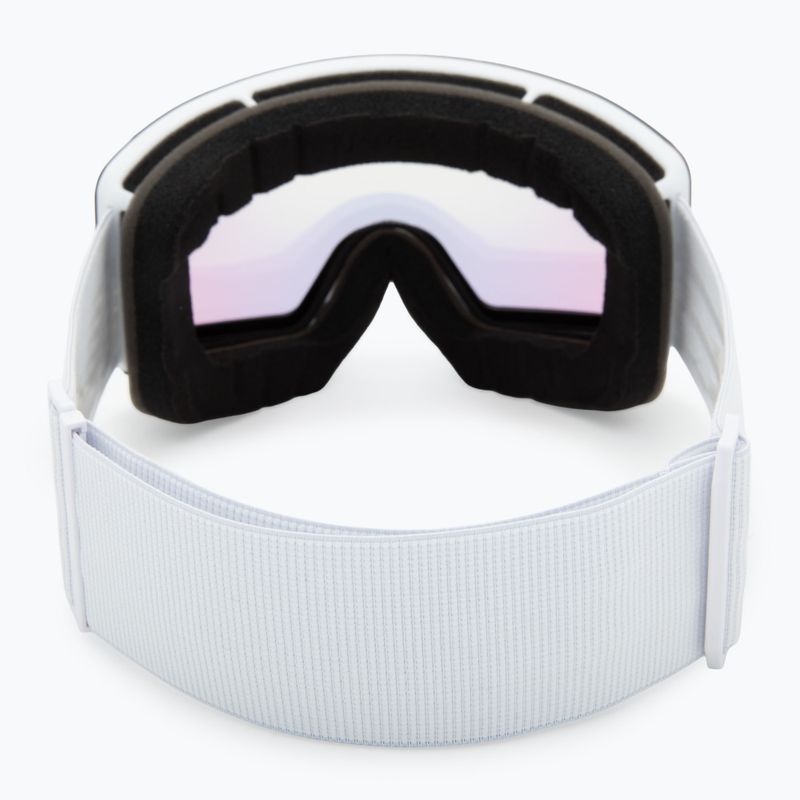Ski goggles UVEX Provoqe V white matt/vario green mirror 3
