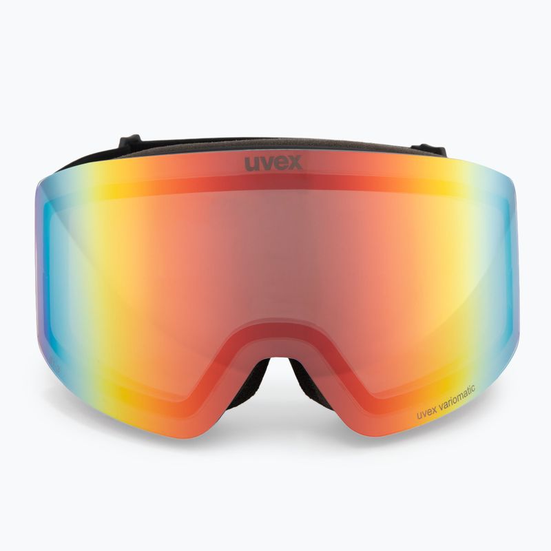 Ski goggles UVEX Provoqe V black matt/vario rainbow mirror 2