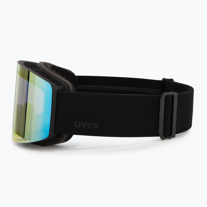 Ski goggles UVEX Provoqe V black matt/vario rainbow mirror 4