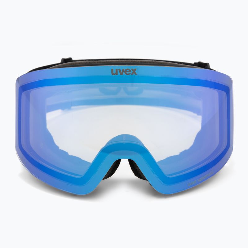 Ski goggles UVEX Provoqe V black matt/vario blue mirror 2