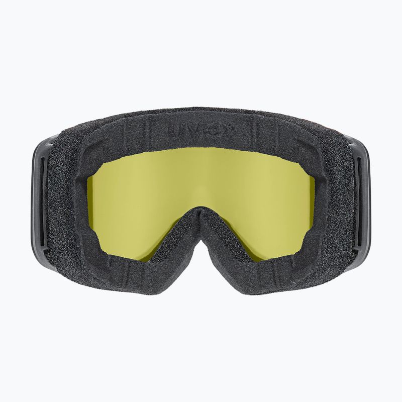 Children's ski goggles UVEX Pwdr FM black matt/mirror ruby/green/clear 3