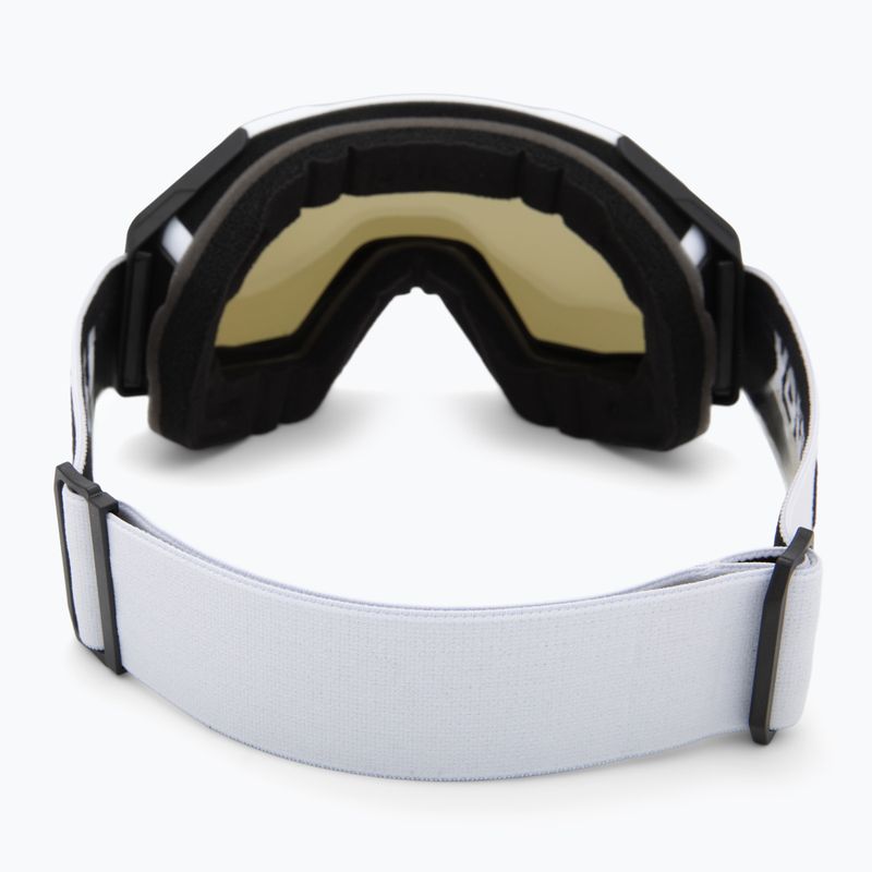 Ski goggles UVEX Gravity FM white matt/mirror silver/green/clear 3