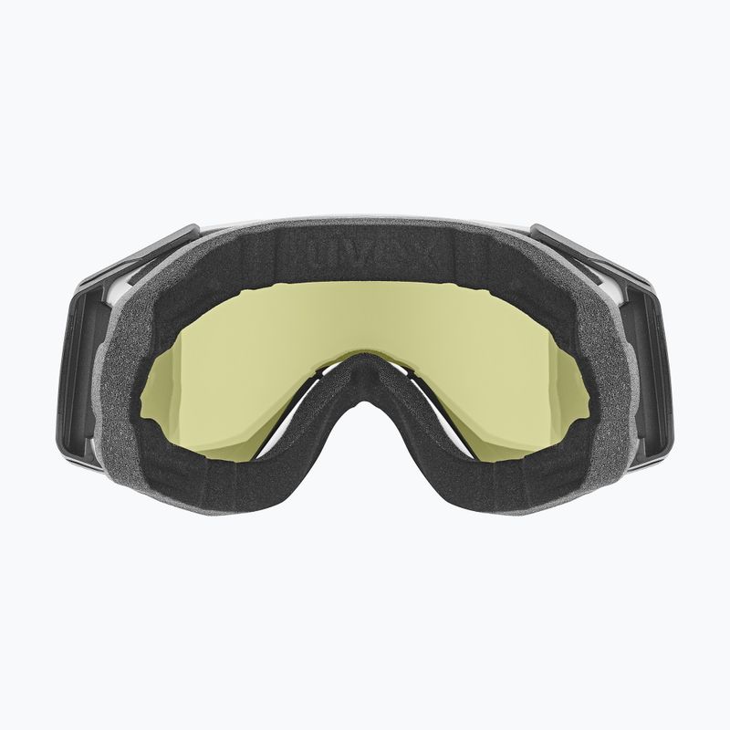 Ski goggles UVEX Gravity FM white matt/mirror silver/green/clear 3