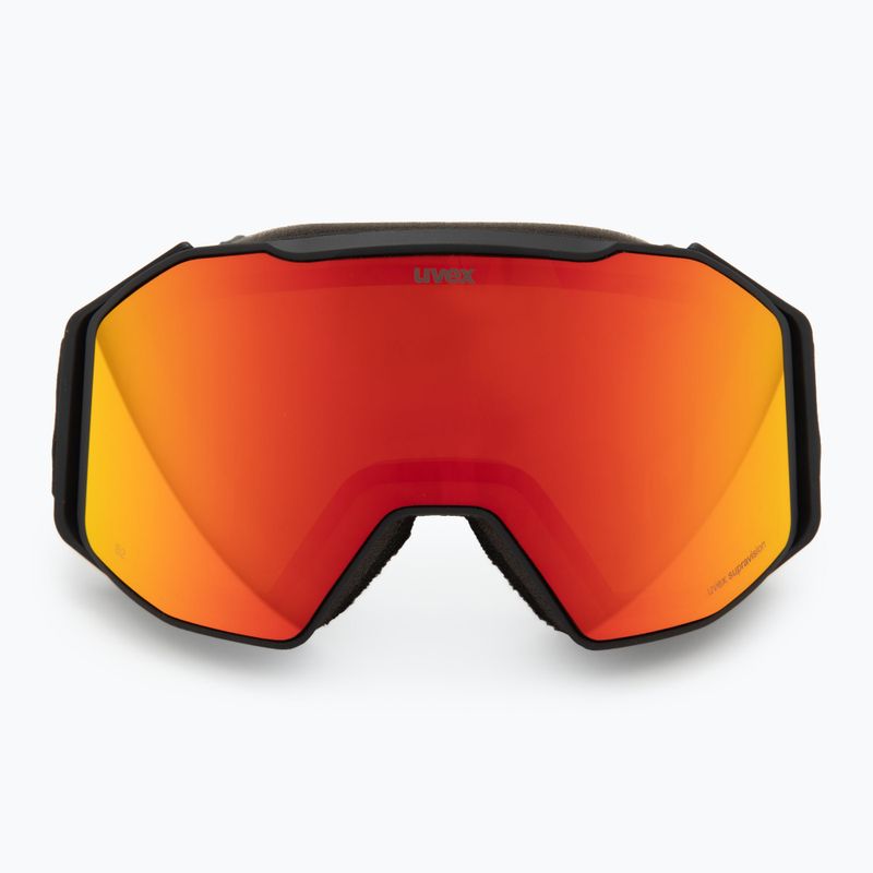 Ski goggles UVEX Gravity FM black matt/mirror red/orange/clear 2